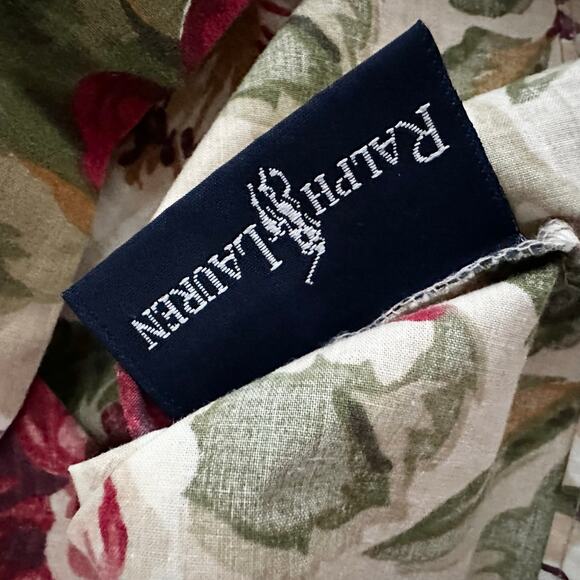 Ralph Lauren Vintage Constance Post Road Floral Full Flat Fitted Two Pillowcases - Picture 3 of 10